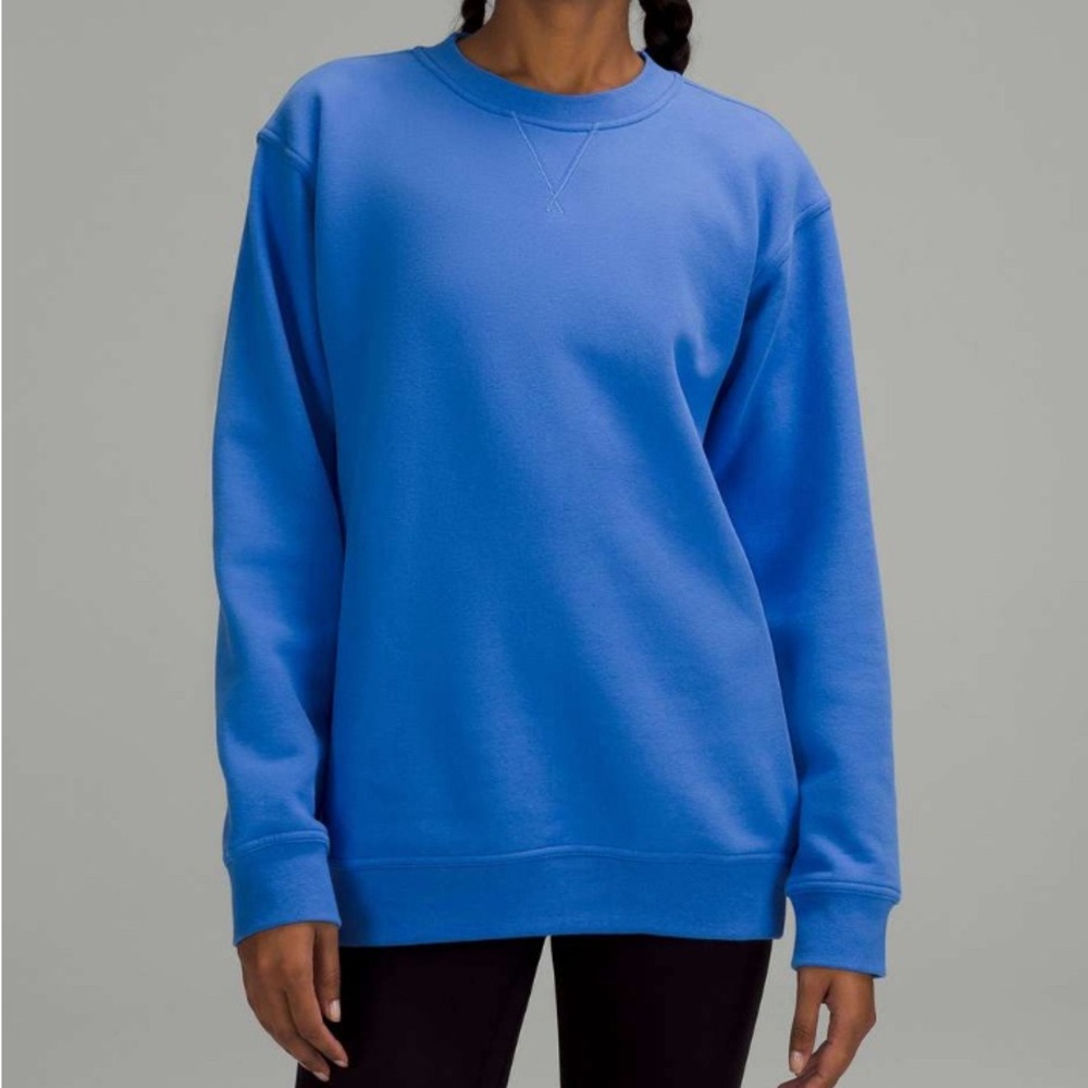 SOLD ☁️ Lululemon All Yours Crew Fleece Blue Nile ☁️